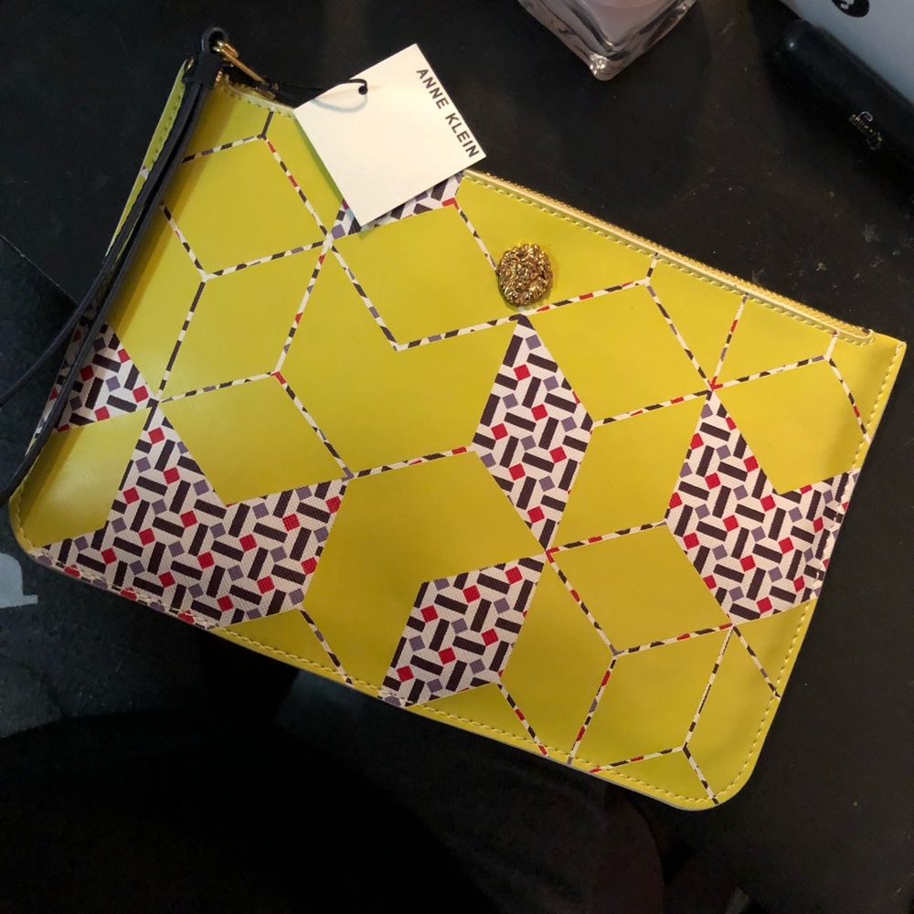 Anne Klein Neon Wristlet Pouch